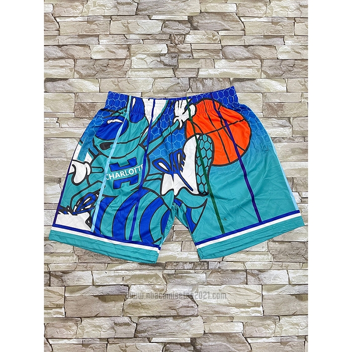 Pantalone Charlotte Hornets Mitchell & Ness Big Face Verde